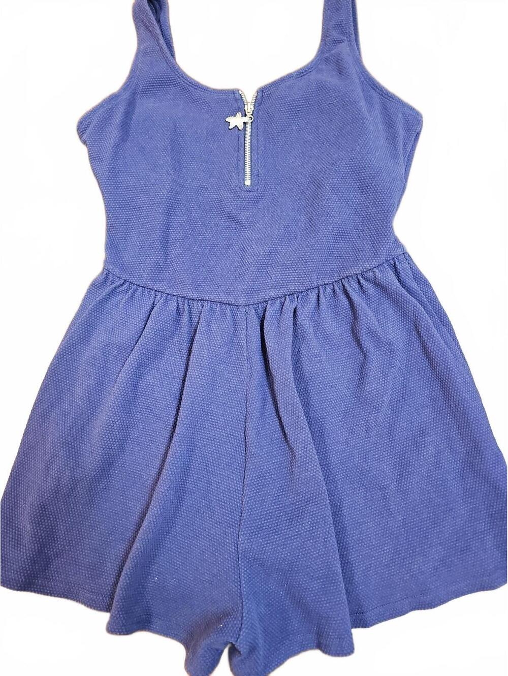 Beach Cabana Romper Navy Tennis Dress Built in Shorts And Padded Bra Size M
